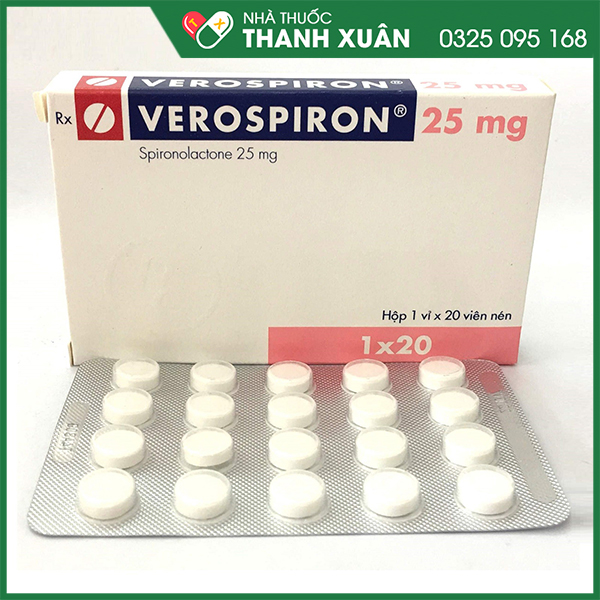 Thuốc Verospiron điều trị tăng huyết áp vô căn